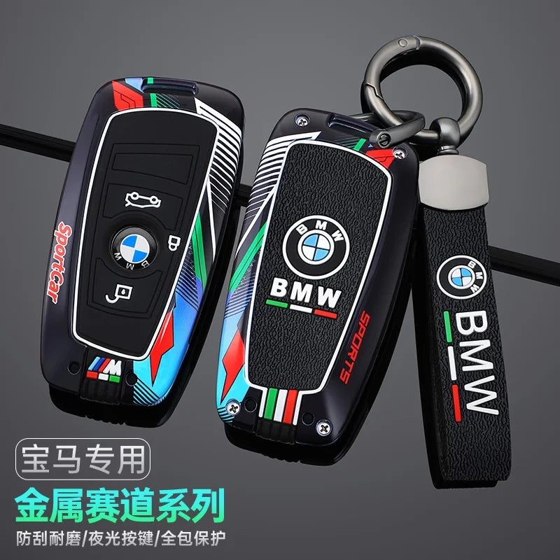 New Track Style Key Shell Car Key Case Cover Fob For BMW 1 2 3 4 5 6 7 Series X1 X3 X4 X5 X6 F36 F25 F26 F30 F34 F10 F07 F20 Z10
