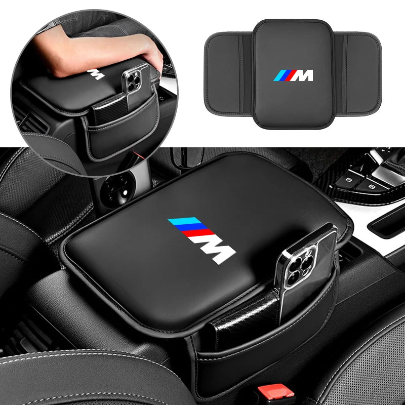 Car Armrest Box Mat Cushion Storage Bag For BMW E46 E90 E60 F30 F10 E39 E36 F20 G30 G20 E87 E92 E91 E3 Car Accessories