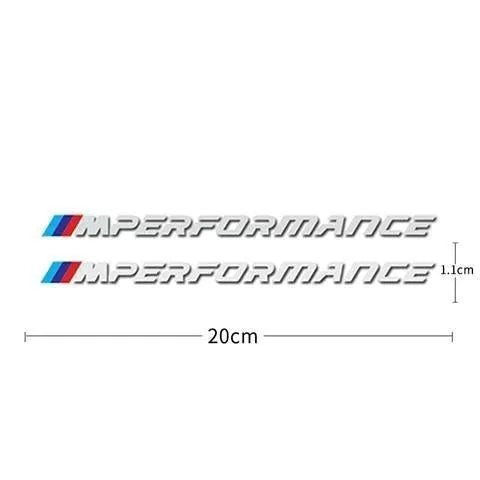 2pcs M Power M Performance Car Body Sticker For BMW E30 E36 E39 E46 E60 E61 E64 E70 E71 E85 E87 E90 E83 F10 F20 F30 E80 M3 M5