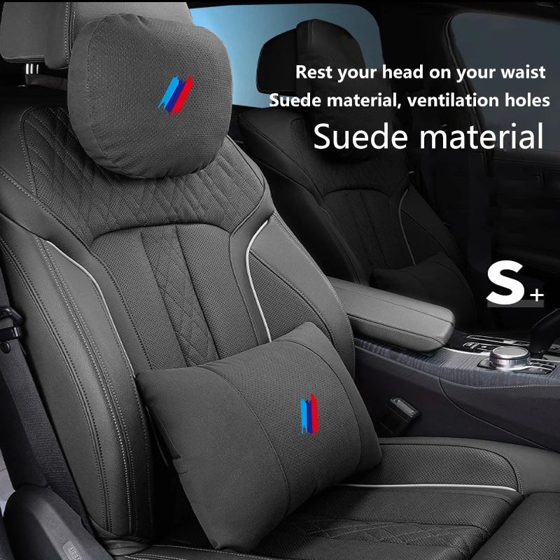 Car Headrest Neck Support Seat Lumbar Cushion, For BMW M Performance G30 G32 G01 G02 G05 G06 G07 G26 G23 F40 F20, Neck Cushion
