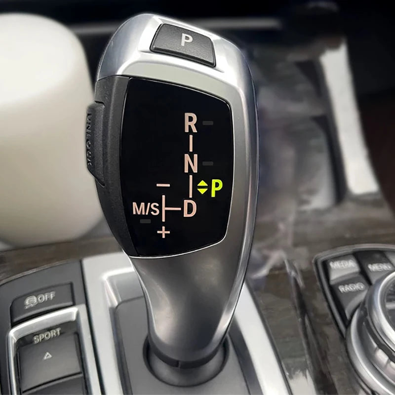 LHD Left Hand Drive For BMW F Chassis F30 F10 F31 F34 3 4 5 6 7 X1 X3 X4 X5 X7 Car LED Gear Shift Knob Shifter Lever Repair Trim