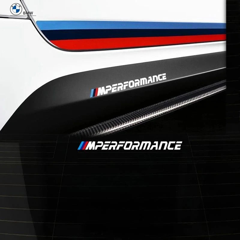 2pcs M Power M Performance Car Body Sticker For BMW E30 E36 E39 E46 E60 E61 E64 E70 E71 E85 E87 E90 E83 F10 F20 F30 E80 M3 M5