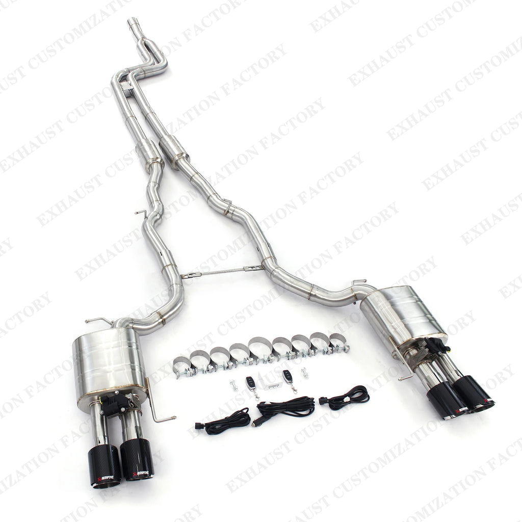 Brushed Catback Exhaust Escape System for 2011-2016 BMW 535i F10 3.0T High Performance Muffler Valvetronic Exhaust Pipe Remote