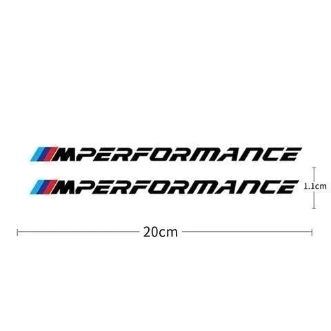 2pcs M Power M Performance Car Body Sticker For BMW E30 E36 E39 E46 E60 E61 E64 E70 E71 E85 E87 E90 E83 F10 F20 F30 E80 M3 M5