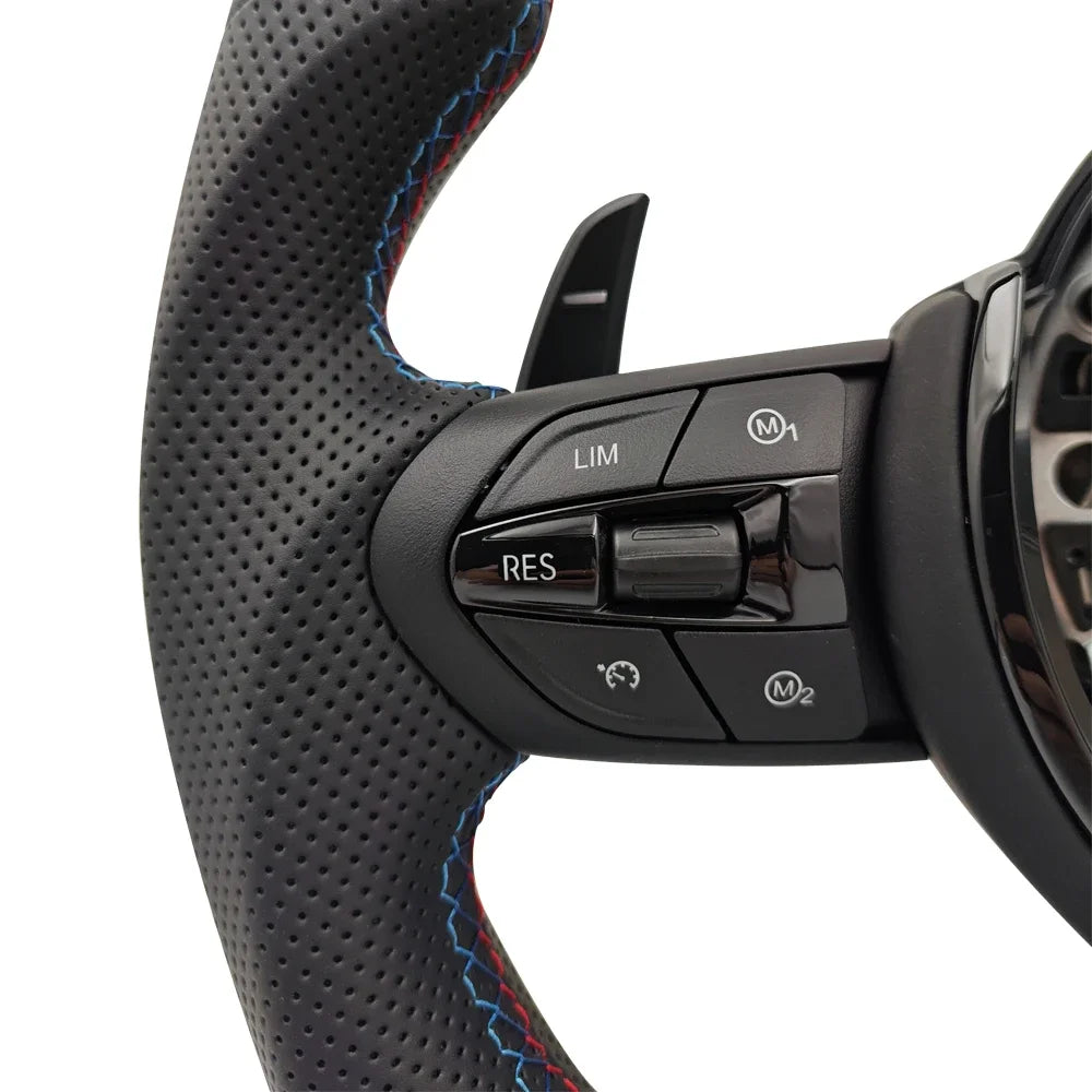 Blue Red M Sport Steering Wheel for BMW F01 F06 F10 F11 F12 F20 F21 F22 F25 F26 F30 F31 F32 F33 F34 F36 M3 F80 M4 F82 M5 F90