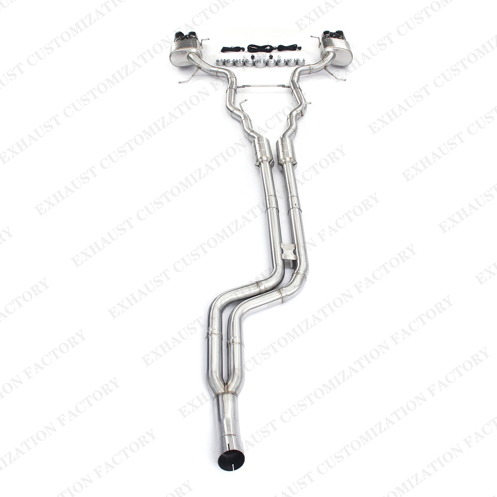 Brushed Catback Exhaust Escape System for 2011-2016 BMW 535i F10 3.0T High Performance Muffler Valvetronic Exhaust Pipe Remote