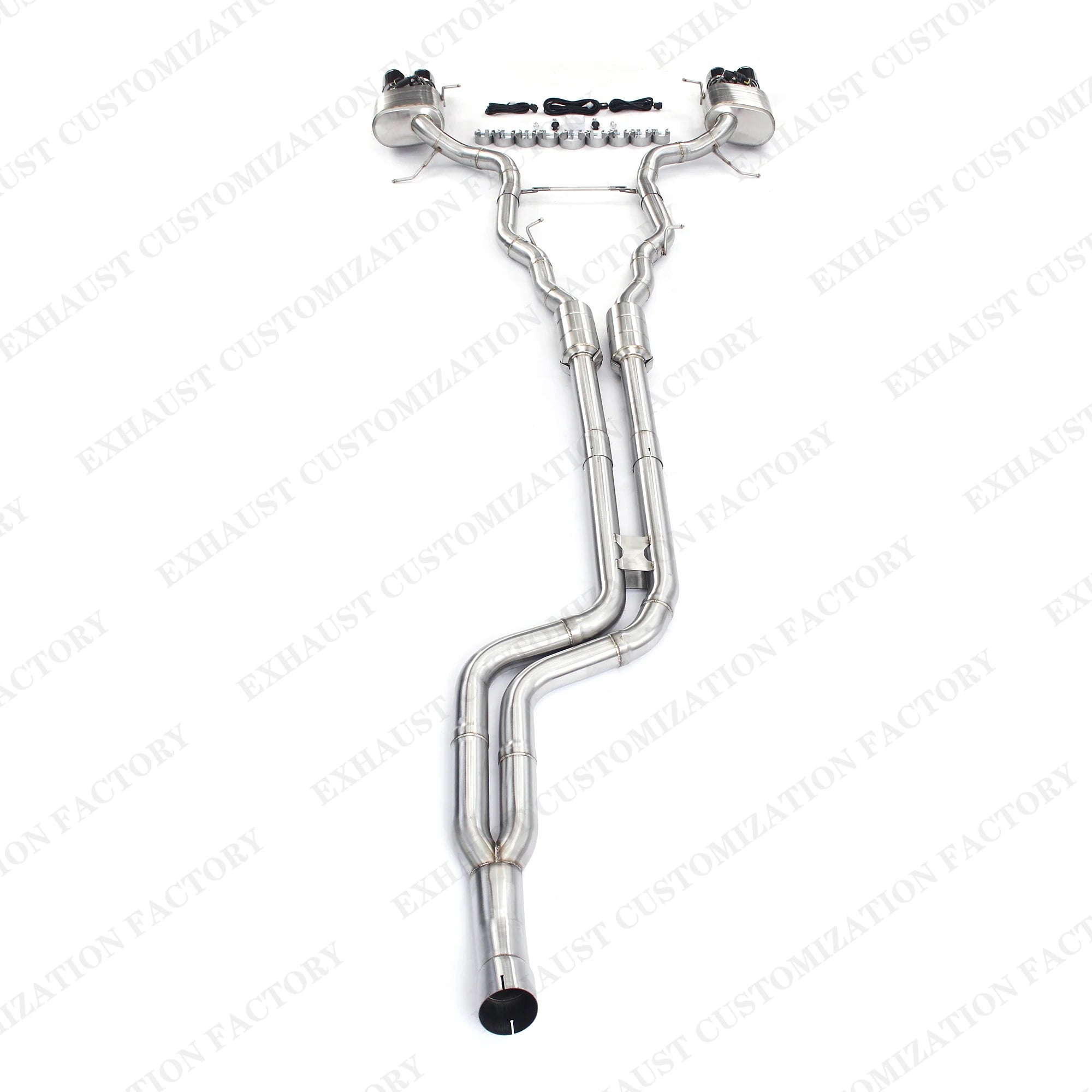 Brushed Catback Exhaust Escape System for 2011-2016 BMW 535i F10 3.0T High Performance Muffler Valvetronic Exhaust Pipe Remote
