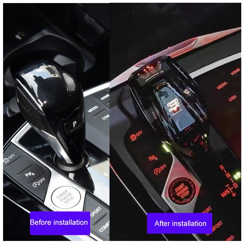 4 Piece Set Crystal Gear Shift Knob Lever For BMW 3 Series X3 X4 X5 X6 F44 G20 G05 G06 G01 G02 G08 Automatic Crystal Gear Handle