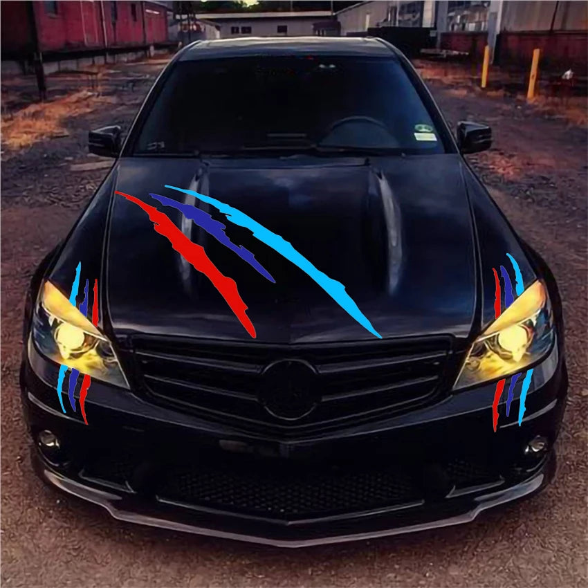 Car Headlight Eyebrow Sticker Ghost Claw Stripe Decal For BMW X1 X2 X3 X4 X5 X6 X7 Series 1 2 3 4 5 6 7 8 Z4 E46 E90 E60 E70 F30