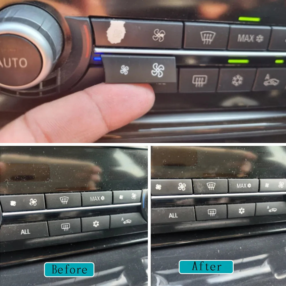 Car Climate Control Switch Fan Button Cap for BMW F10 F11 F06 F07 Auto Replace Part Heater Climate Wind Air Conditioning Cover
