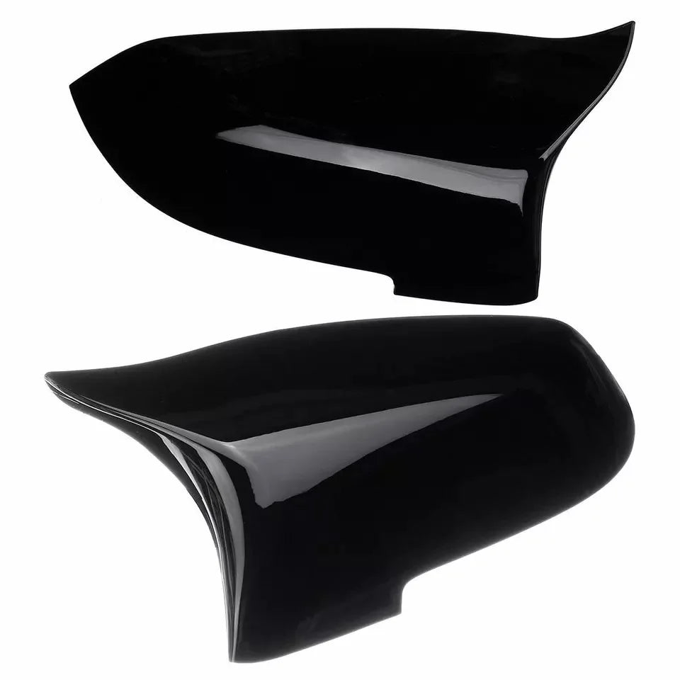 2Pcs Gloss Black Mirror Cover Car Side Rearview Mirror Cover Cap For BMW 5 Series F10 F18 2014-2018 LHD RHD 51167308683