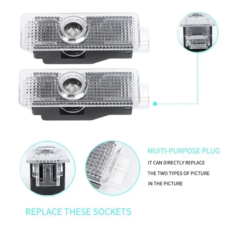 LED Car Door Laser Projector Ghost Shadow Welcome Light for BMW 1 3 5 6 7 Series Z4 X3 X6 E81 E84 E90 E92 E93 E60 E71 F10 F30 F series Car Accessories
