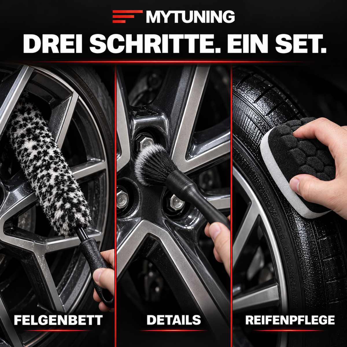 MYTUNING Felgenpflege-Set, 9-teilig